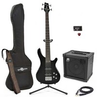 Black Knight SB-200 Bass Guitar Black   BE50