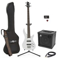 Black Knight SB-200 Bass Guitar White   BE50