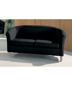 Leather 2 Seater Tub Sofa