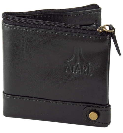 Black Leather Atari Wallet