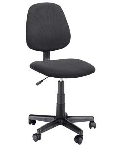Black Mid-Back Gas Lift Office Chair