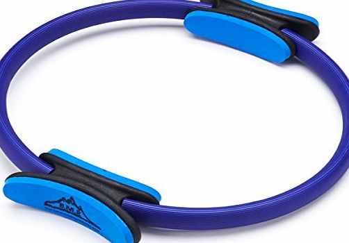 Black Mountain Products Unisex Dual Grip Fitness Toning Pilates Ring (Blue)