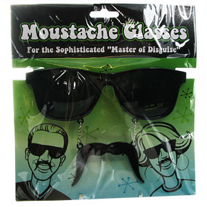Black Moustache Glasses