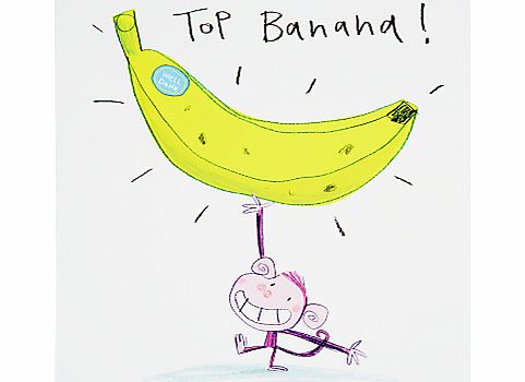 Black Olive Top Banana Congratulations Greeting