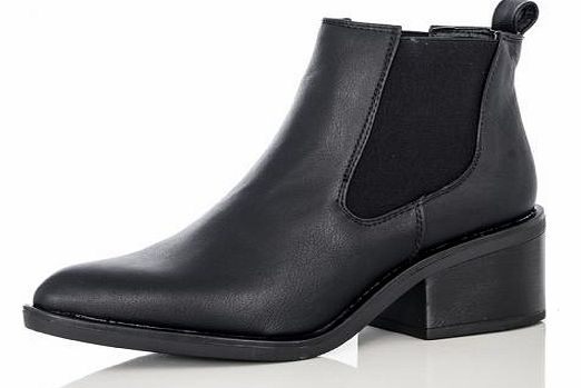 Black Pointed Toe Ankle Boots