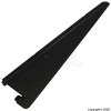Black Shelf U-Bracket With Twin Slots 170mm