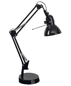 Black Swing Arm Desk Lamp
