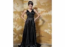 Black V-neck Sexy Terse Holiday Dresses