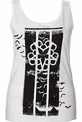 Black Veil Brides Bat Country Vest (White) - Large