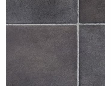 Black Slate Tile Effect Vinyl Flooring 5x2m Kitchen Vinyl Floors