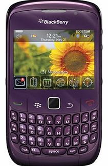  8520 Curve Purple Mobile Phone on O2 Pay as You Go / Pre-Pay /PAYG (Including 10 Airtime)