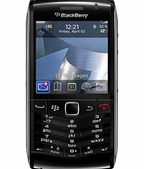  9105 Pearl 3G Black Smartphone Mobile Phone on O2 Pay As You Go / PAYG / Pre-Pay (Including 10 Airtime)