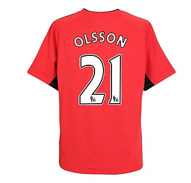 Umbro 2010-11 Blackburn Rovers Away Shirt (Olsson 21)