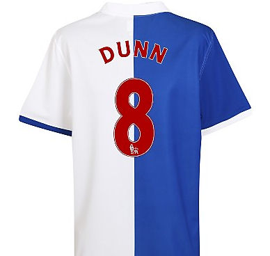 Umbro 2010-11 Blackburn Rovers Home Shirt (Dunn 8)