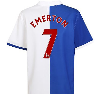 Umbro 2010-11 Blackburn Rovers Home Shirt (Emerton 7)