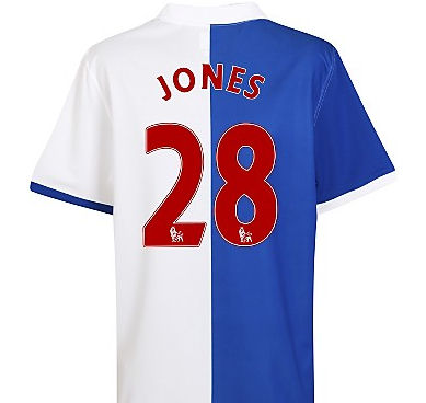 Umbro 2010-11 Blackburn Rovers Home Shirt (Jones 28)
