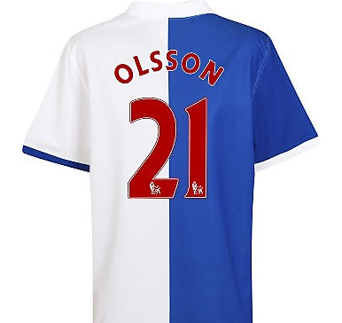 Umbro 2010-11 Blackburn Rovers Home Shirt (Olsson 21)