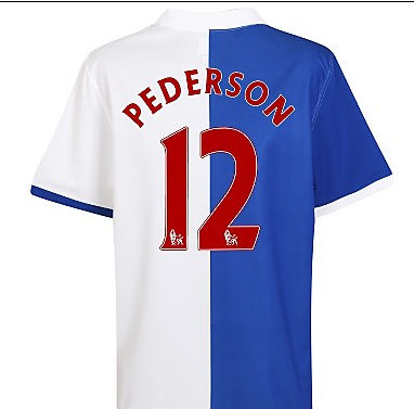 Umbro 2010-11 Blackburn Rovers Home Shirt (Pedersen 12)