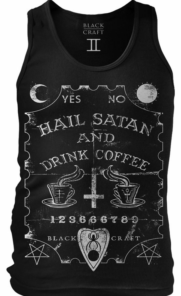 BlackCraft Cult Hail Satan and Drink Coffee Tank TT001HE