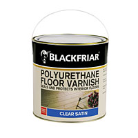 Blackfriar Poly Floor Varnish 2.5Ltr Clear Satin