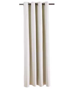 BLACKOUT Lined Cream Eyelet Curtains - 46 x 72