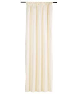 BLACKOUT Pencil Pleat Cream Curtains - 46 x 54 inches