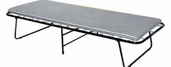 Blackspur 2 X Single folding steel frame guest bed with mattress