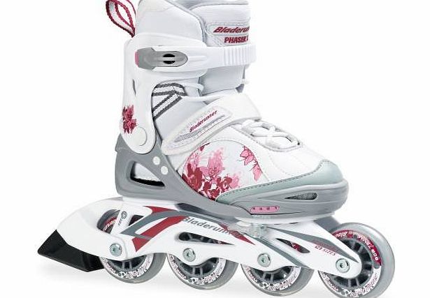 Bladerunner Kids Skate Phaser XR - White/Pink, Size 13 - 3