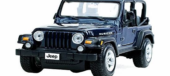 1:27 Die Cast Car Model Wrangler Jeep Alloy Car Model SUV Car Toy (Dark-blue)