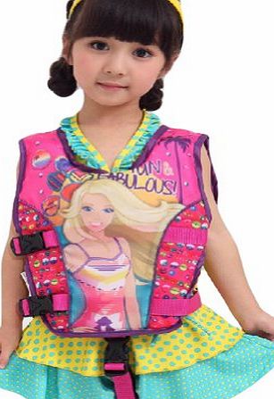 Blancho Girls Cute Swim Vest Learn-to-Swim Floatation Jackets for Kids, M, 2-8 Years Old