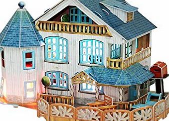 Blancho Rural Villa Three-Dimensional House Of Manual Assembly Paper Model