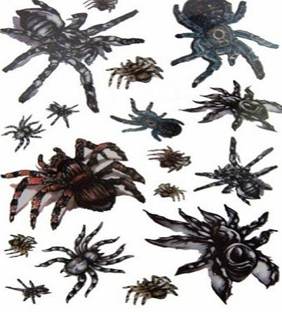 Blancho Set of 2 Cool Vivid Spider Pattern Body Tattoo Stickers Waterproof Fake Tattoos