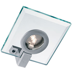 Square Glass Under Cabinet Light Set, ML/GS2, Set of 2