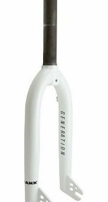 Blank BMX BLANK Generation 4130 Chromoly BMX Bike Forks 10mm White