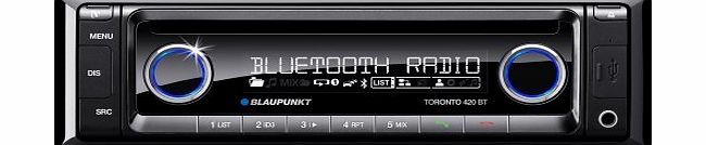 Toronto 420 BT World AM/FM/MW/RDS CD Receiver with iPod/iPhone Direct Control and Built-in Bluetooth by Blaupunkt