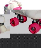 Odyssey White/Pink Quad Roller Skates Jnr12