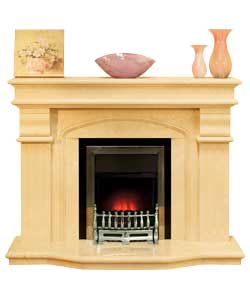 Chrome Electric Fire Suite