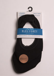 Invisible Ballerina Cotton Footlet 2 pair pack