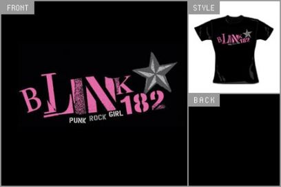 Blink 182 (Rock Girl) Skinny T-shirt