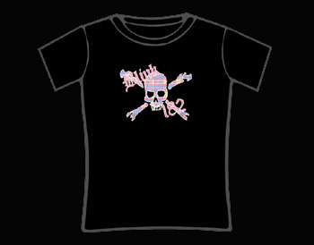 Blink 182 Skull & Crossbones Skinny T-Shirt