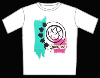 Blink 182 Smiley White T-Shirt