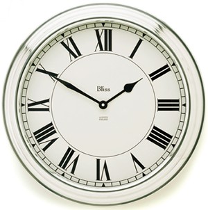 Bliss Large Roman Aluminium Clock