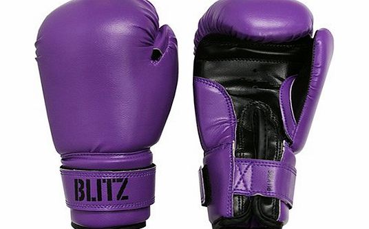 Blitz Sport Kids PU Boxing Gloves - Purple
