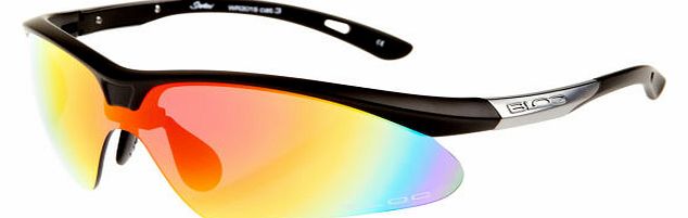 Bloc Mens Bloc Shadow Sunglasses - Matt Black/Red Lens