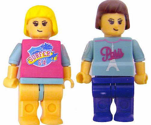 Block Tech 10 Block Figures - Pink