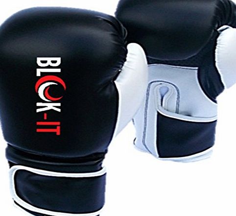 Blok-IT Boxing Gloves by Blok-IT - Pro Boxing Gloves With The Easy On/Easy Off Velcro Strap (10oz)