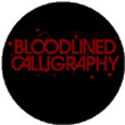 Bloodlined Calligraphy Logo Button