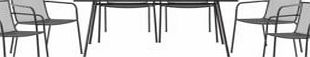 Blooma Adelaide Metal 6 Seater Dining Set