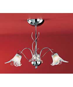 Chrome 3 Light Ceiling Fitting