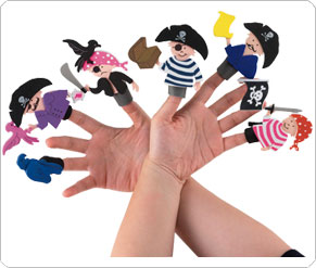 Make Your Own Pirate Finger Puppets